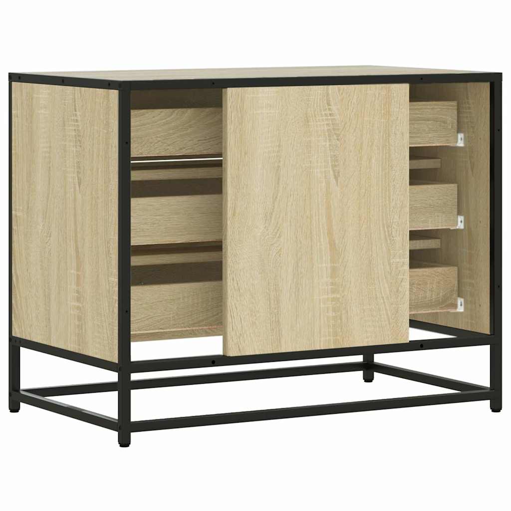 Kommode sonoma eik 70x41x56 cm konstruert tre