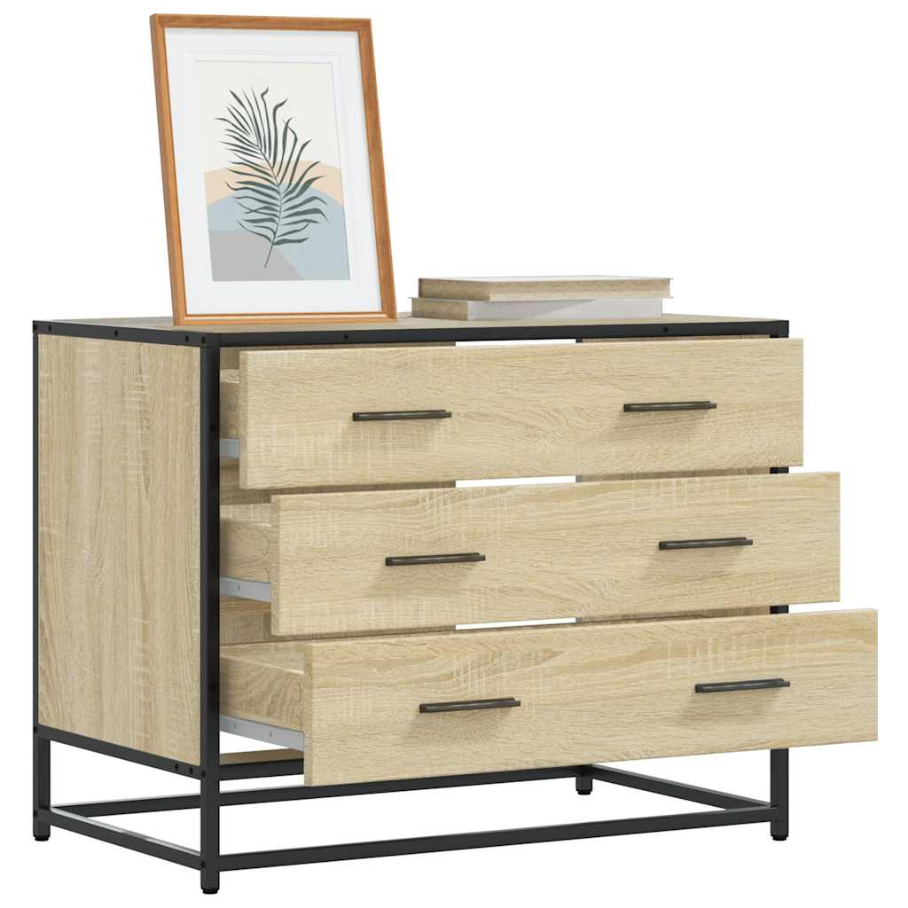 Kommode sonoma eik 70x41x56 cm konstruert tre