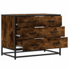 Kommode røkt eik 70x41x56 cm konstruert tre