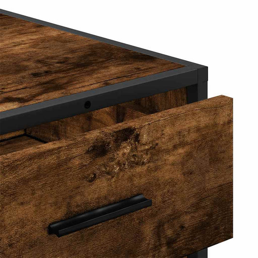 Kommode røkt eik 70x41x56 cm konstruert tre
