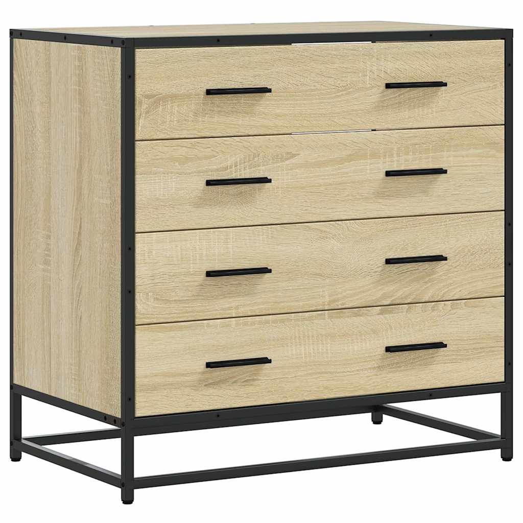 Kommode sonoma eik 70x41x70 cm konstruert tre