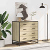 Kommode sonoma eik 70x41x70 cm konstruert tre