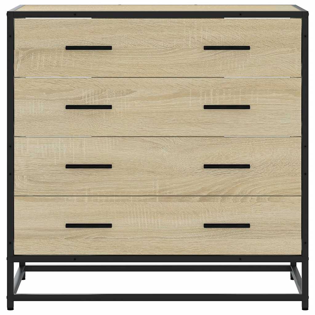 Kommode sonoma eik 70x41x70 cm konstruert tre