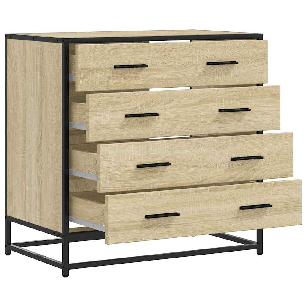 Kommode sonoma eik 70x41x70 cm konstruert tre