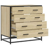 Kommode sonoma eik 70x41x70 cm konstruert tre