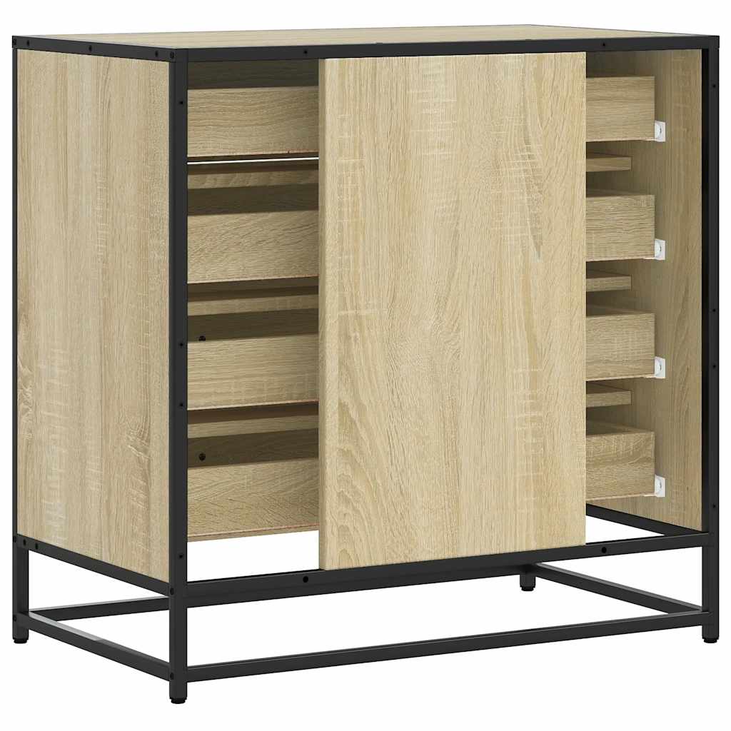 Kommode sonoma eik 70x41x70 cm konstruert tre