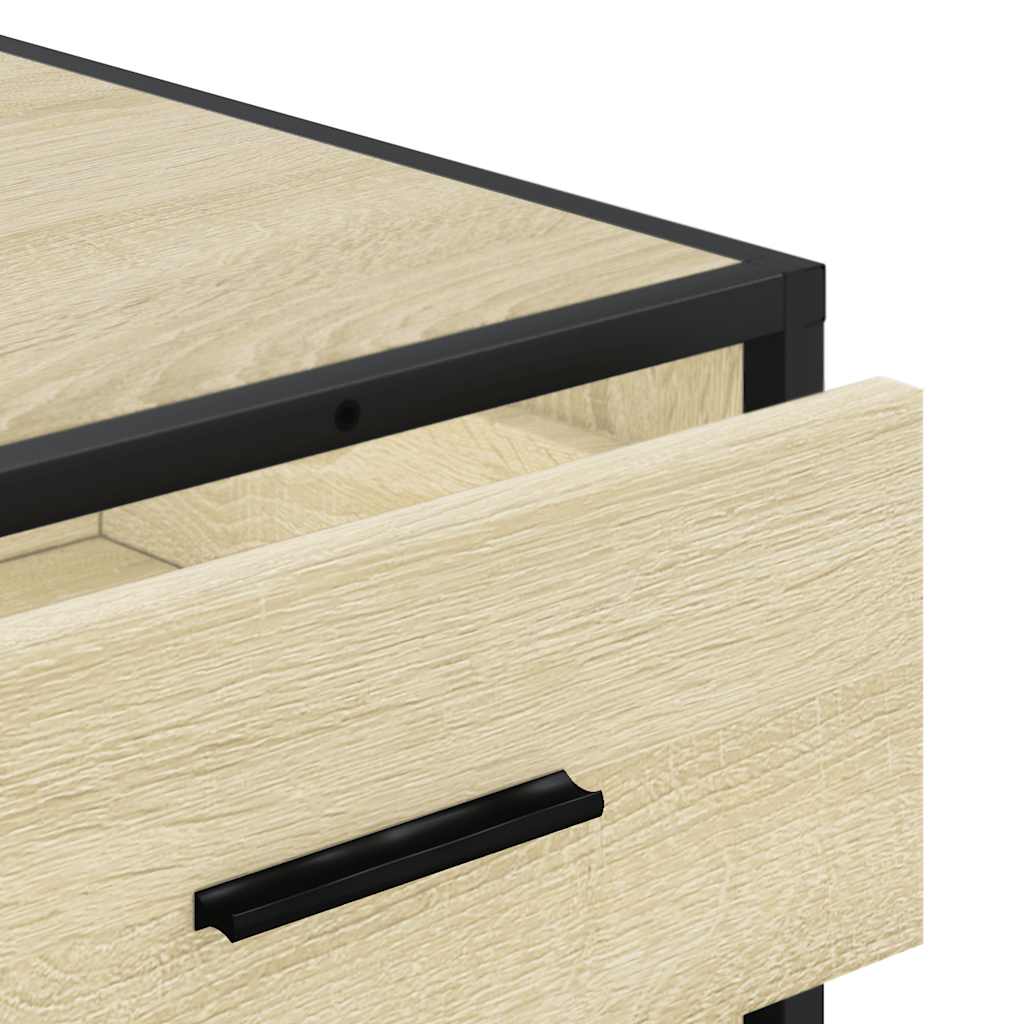 Kommode sonoma eik 70x41x70 cm konstruert tre