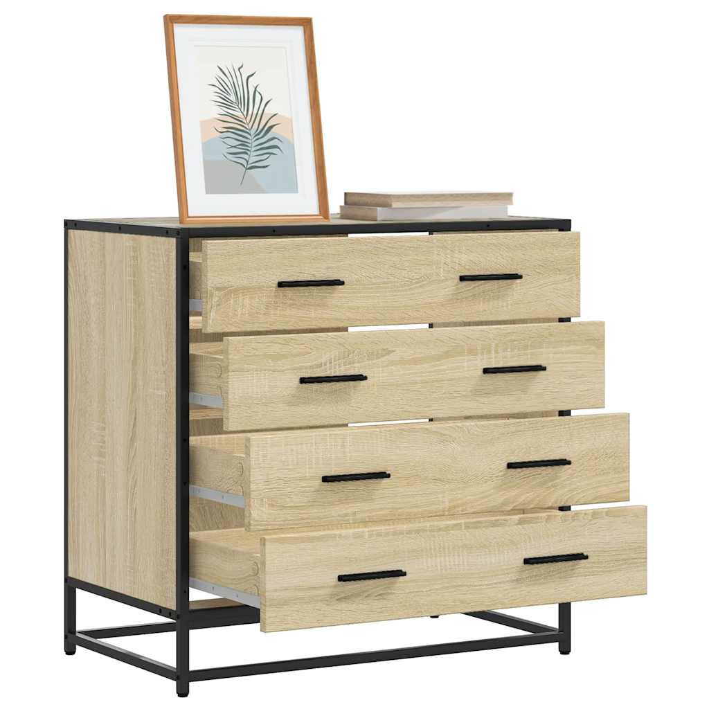 Kommode sonoma eik 70x41x70 cm konstruert tre
