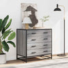 Kommode grå sonoma 70x41x70 cm konstruert tre