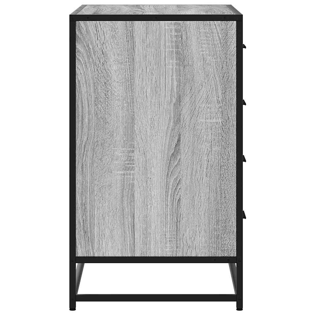 Kommode grå sonoma 70x41x70 cm konstruert tre