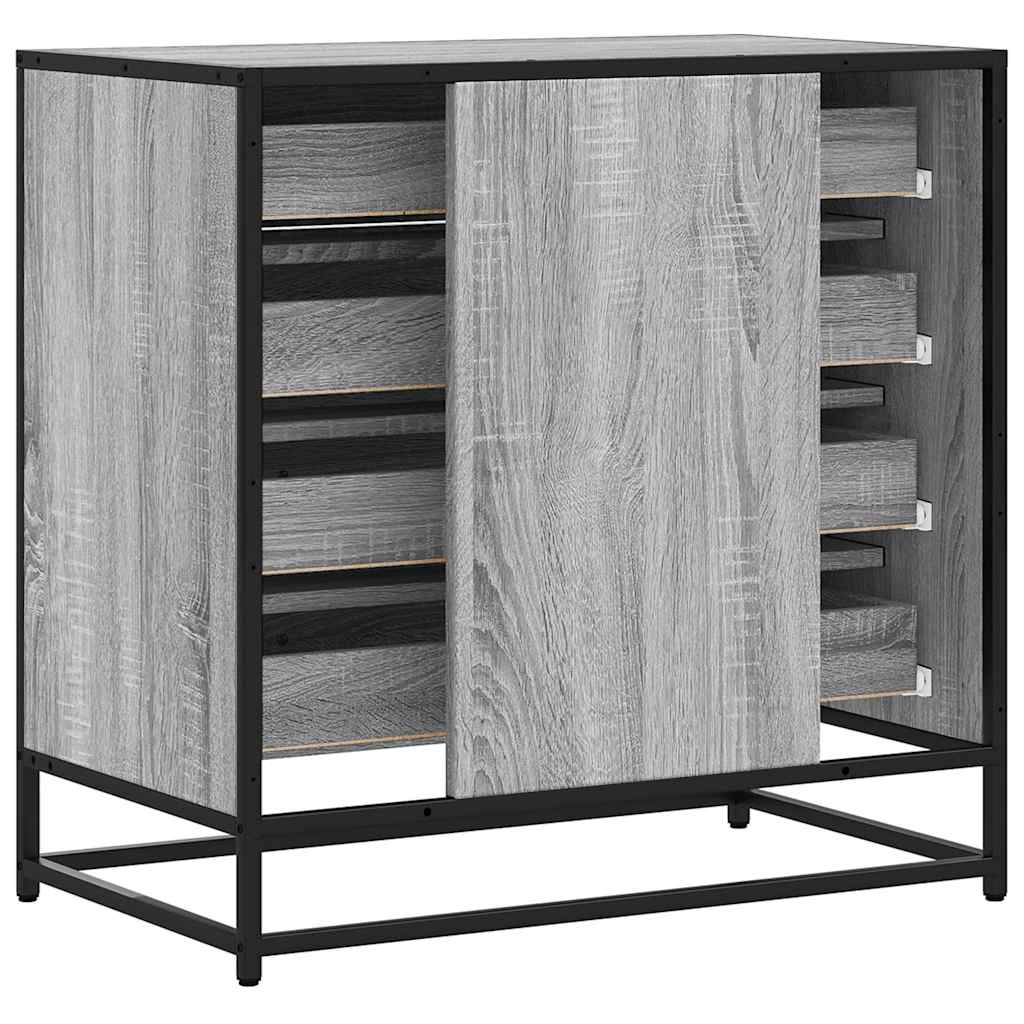 Kommode grå sonoma 70x41x70 cm konstruert tre