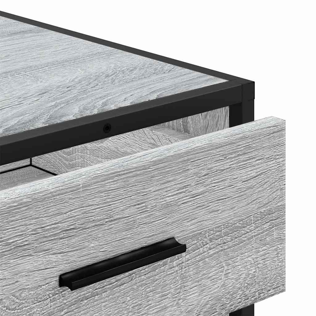 Kommode grå sonoma 70x41x70 cm konstruert tre