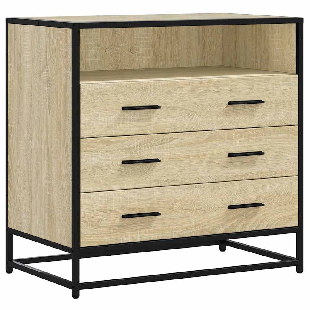 Kommode sonoma eik 70x41x70 cm konstruert tre