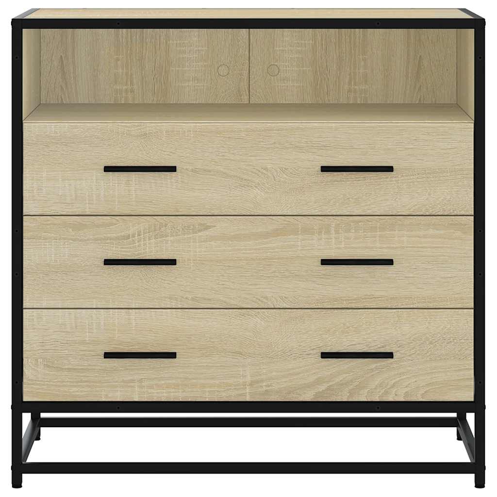 Kommode sonoma eik 70x41x70 cm konstruert tre