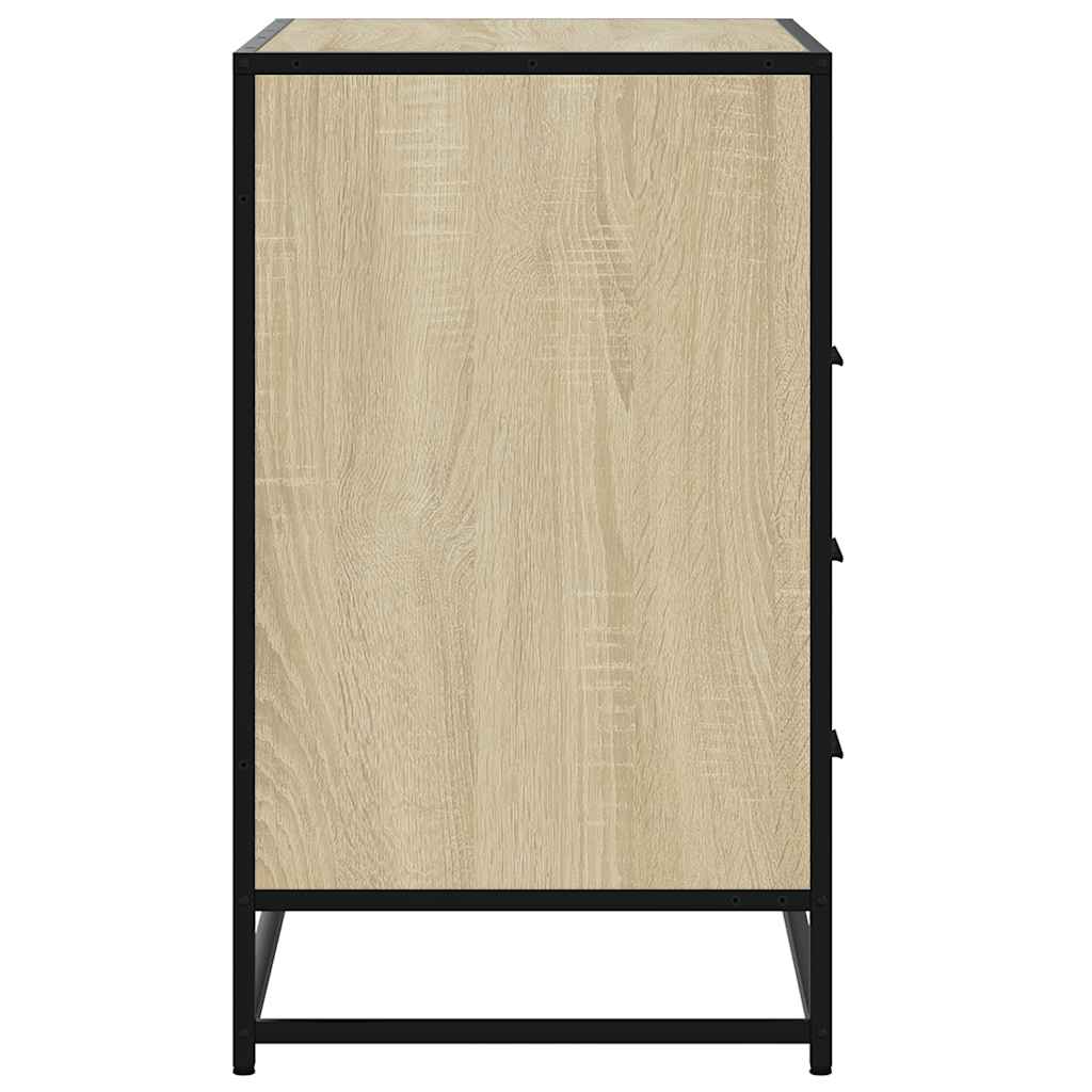 Kommode sonoma eik 70x41x70 cm konstruert tre