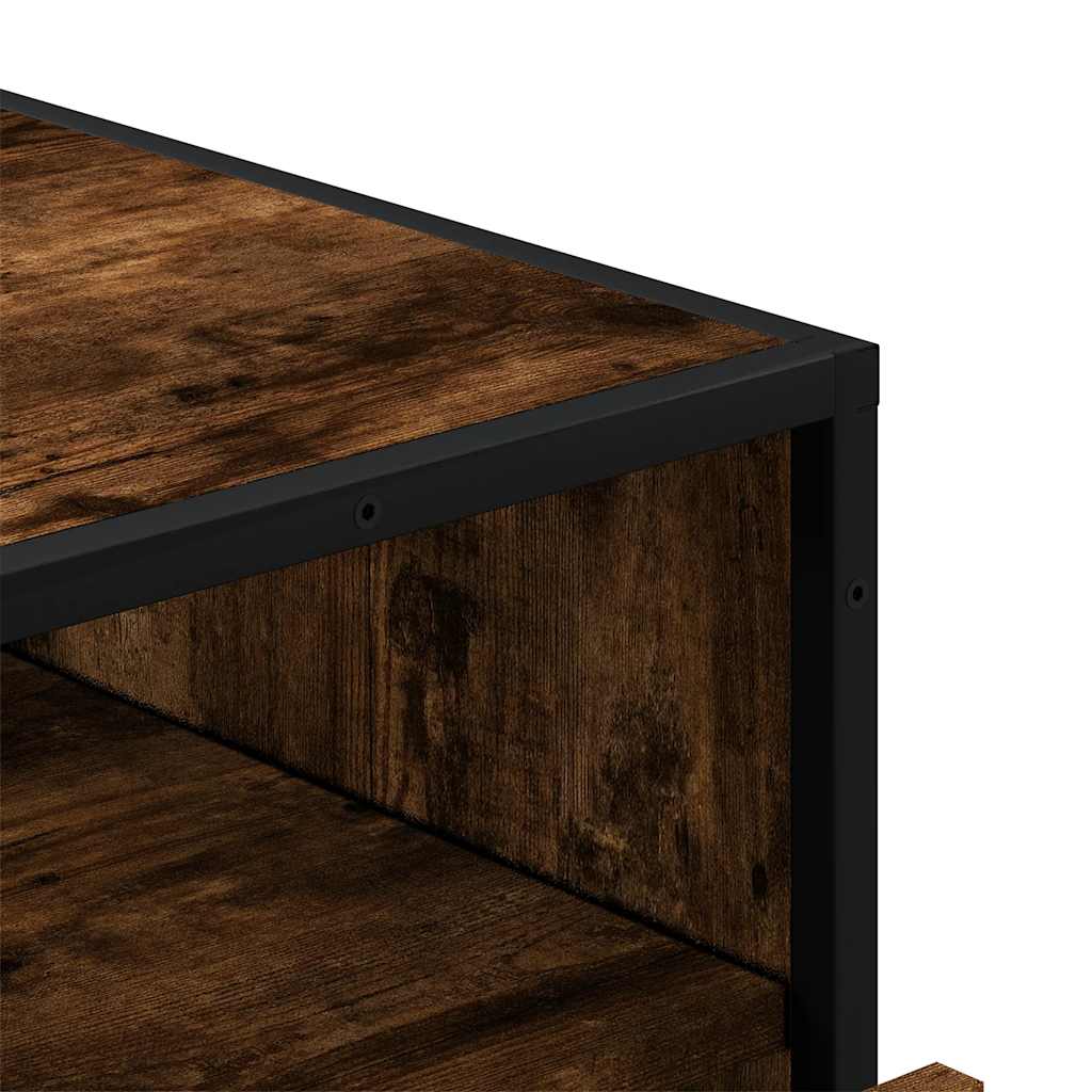 Kommode røkt eik 70x41x70 cm konstruert tre