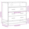 Kommode røkt eik 70x41x70 cm konstruert tre