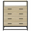 Kommode sonoma eik 70x41x83,5 cm konstruert tre