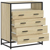Kommode sonoma eik 70x41x83,5 cm konstruert tre