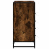Kommode røkt eik 70x41x83,5 cm konstruert tre