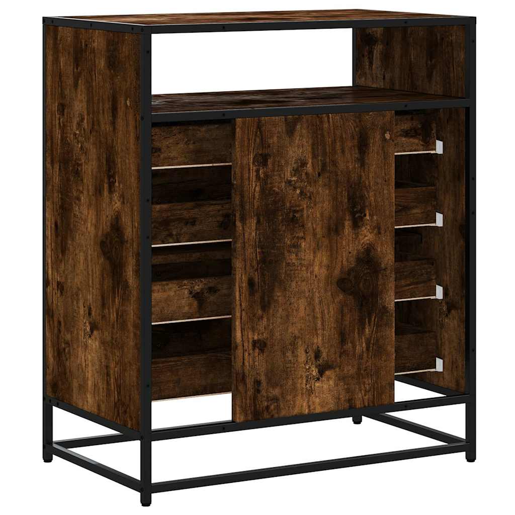 Kommode røkt eik 70x41x83,5 cm konstruert tre