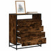 Kommode røkt eik 70x41x83,5 cm konstruert tre