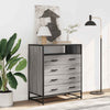 Kommode grå sonoma 70x41x83,5 cm konstruert tre