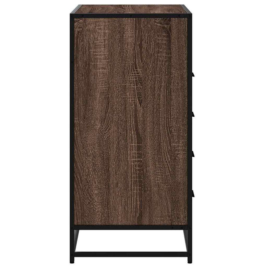 Kommode brun eik 70x41x83,5 cm konstruert tre