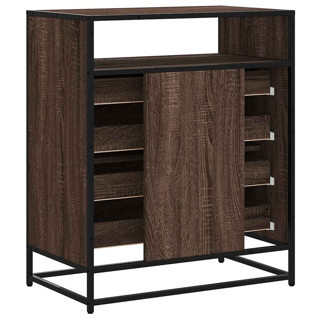 Kommode brun eik 70x41x83,5 cm konstruert tre