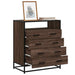 Kommode brun eik 70x41x83,5 cm konstruert tre
