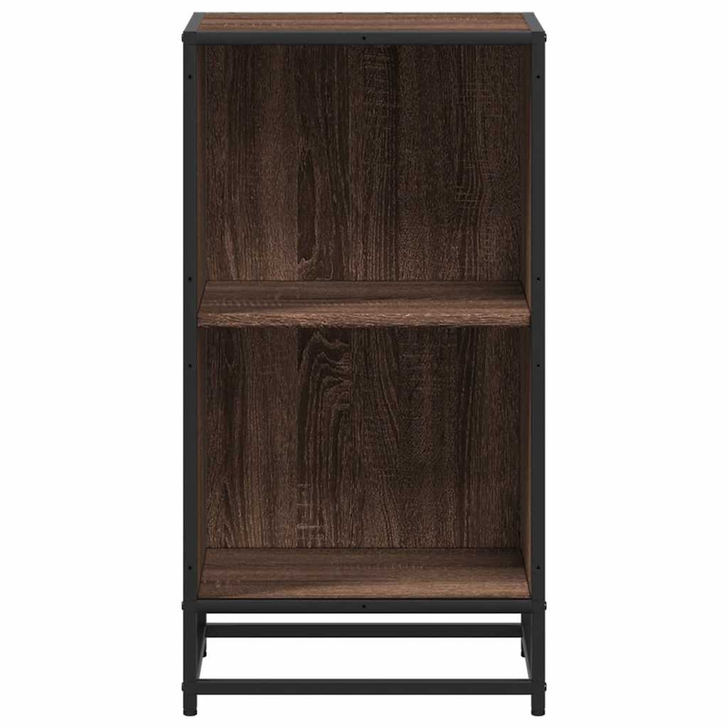Bokhylle brun eik 40x35x76 cm konstruert tre