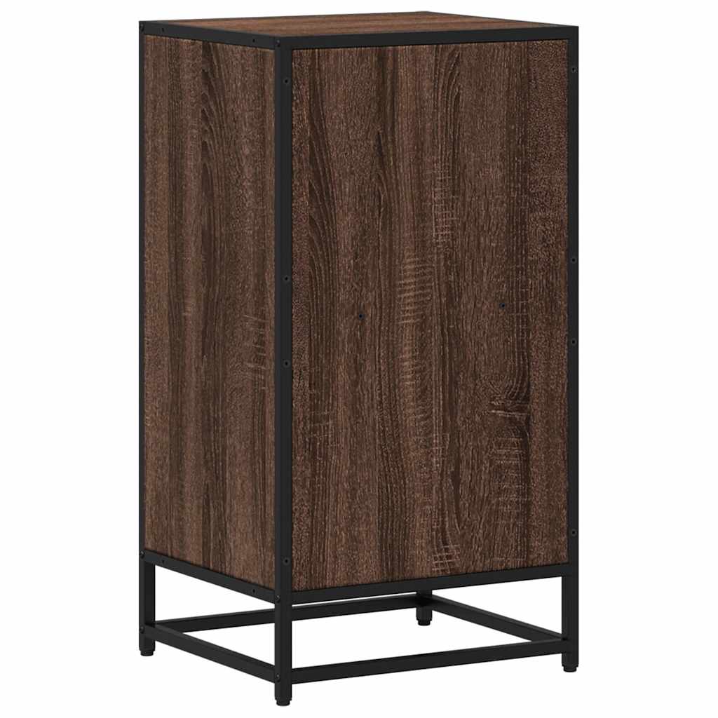 Bokhylle brun eik 40x35x76 cm konstruert tre