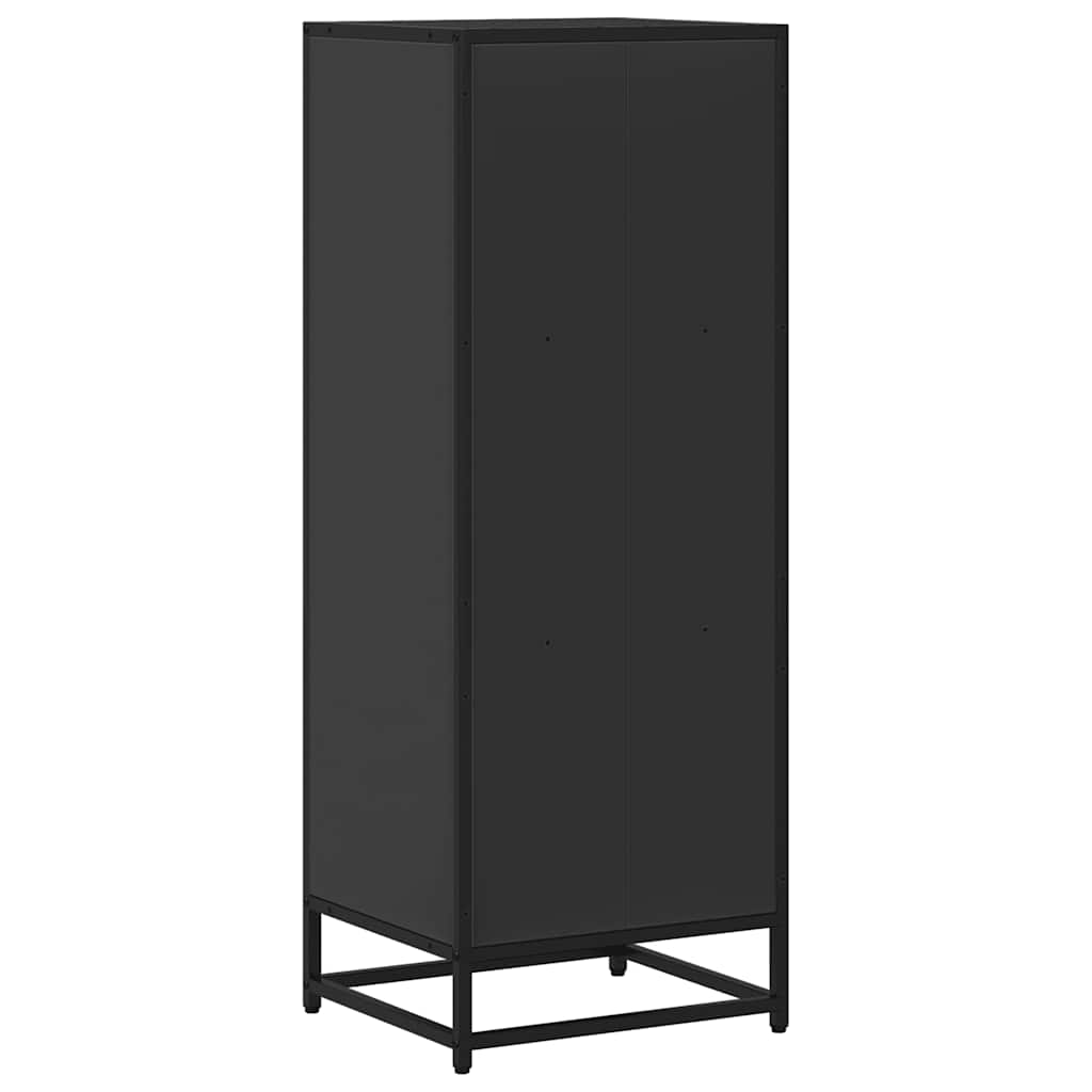 Bokhylle svart 40x35x107,5 cm konstruert tre
