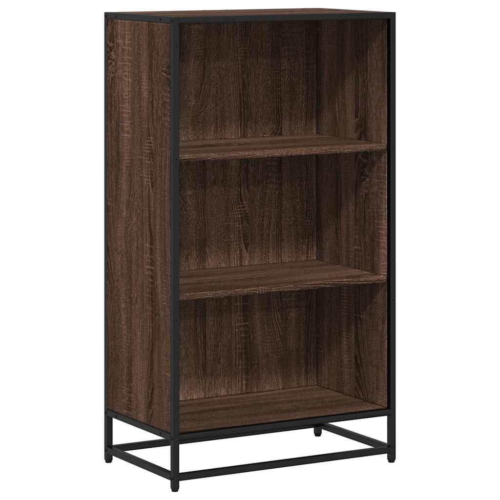 Bokhylle brun eik 60x35x107,5 cm konstruert tre