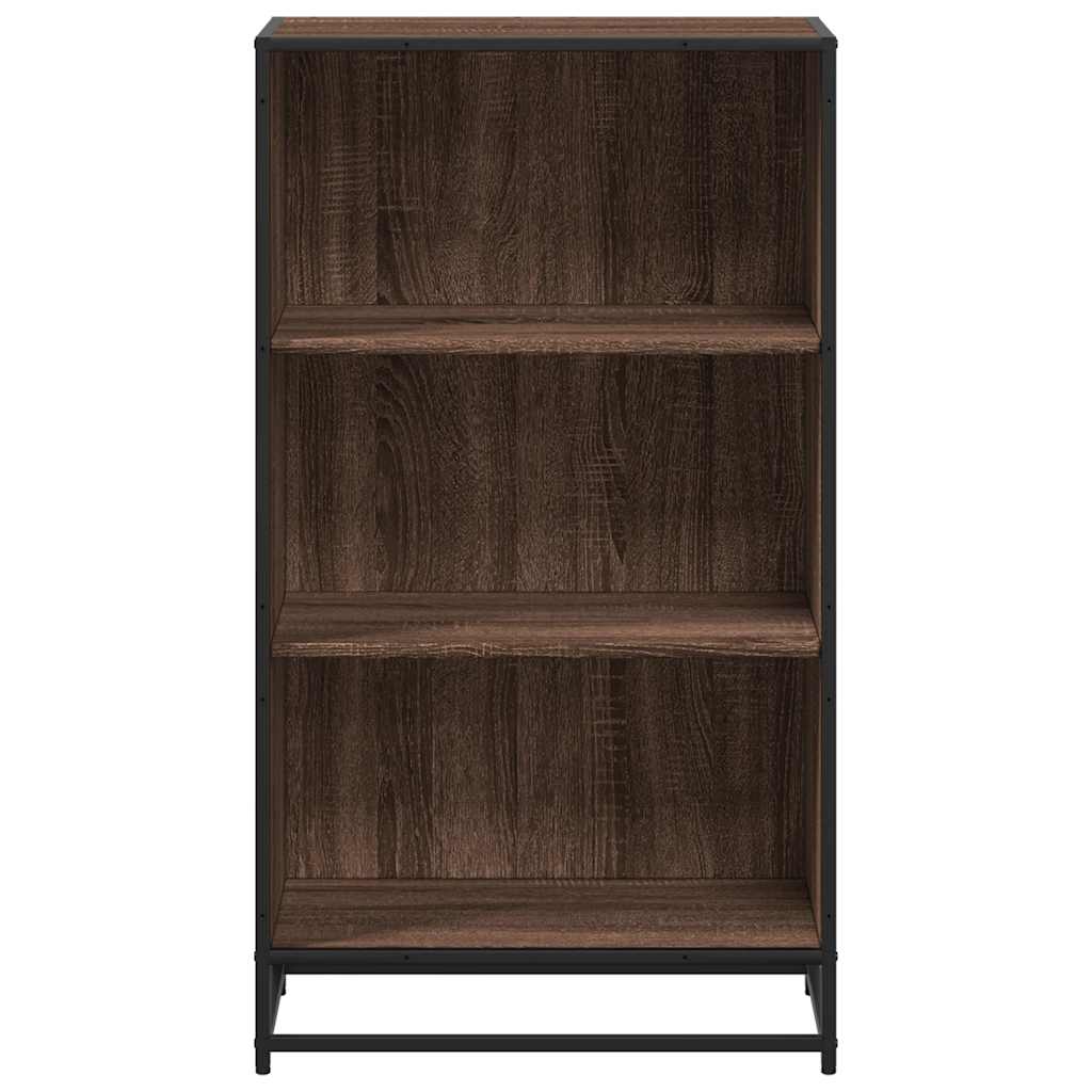 Bokhylle brun eik 60x35x107,5 cm konstruert tre