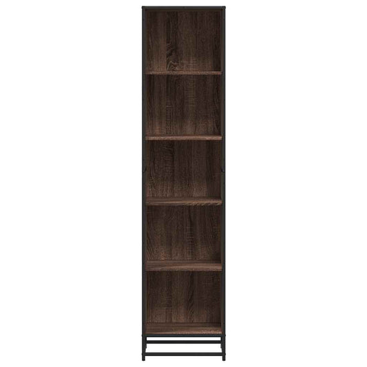 Bokhylle brun eik 40x35x170,5 cm konstruert tre