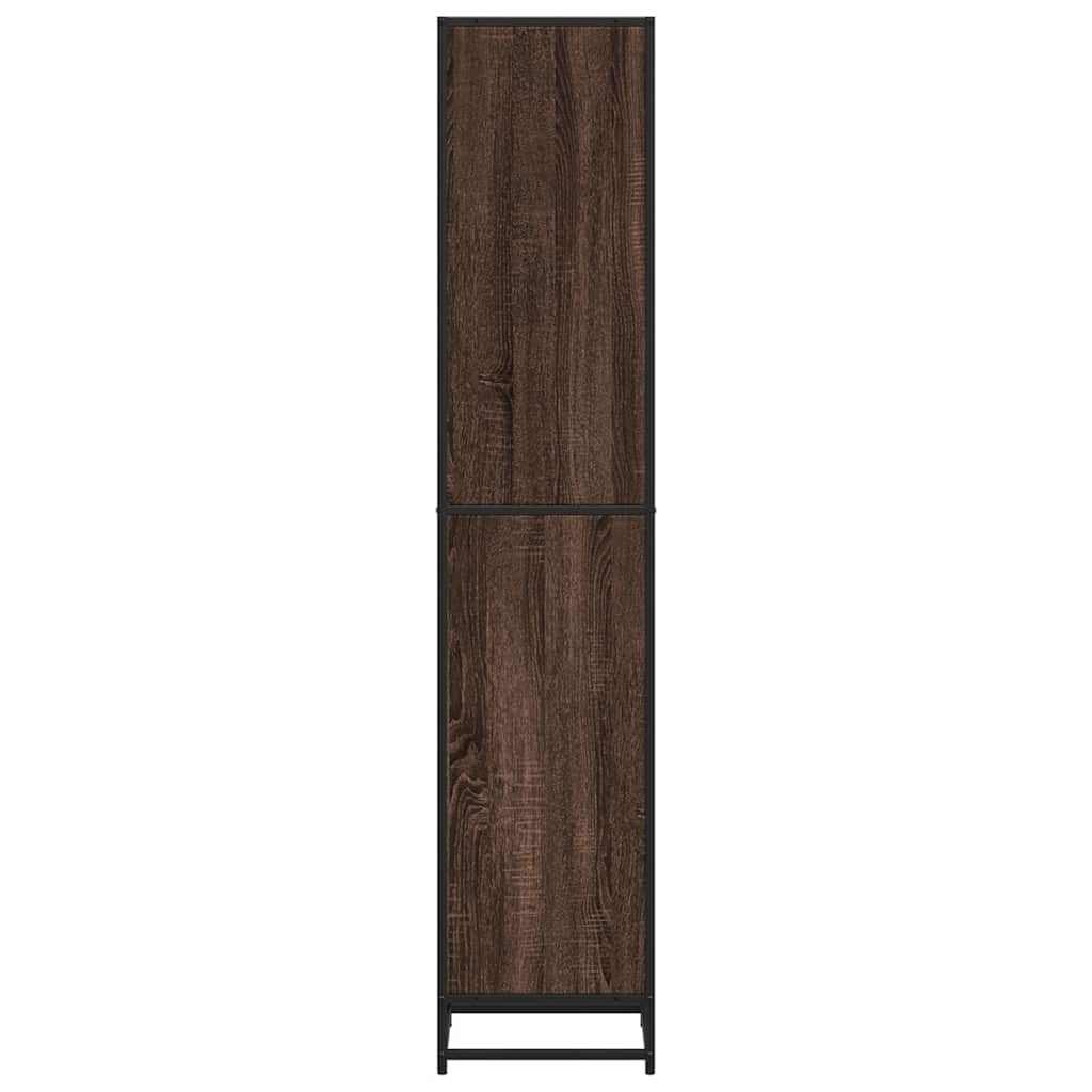 Bokhylle brun eik 40x35x170,5 cm konstruert tre