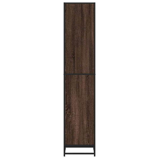 Bokhylle brun eik 40x35x170,5 cm konstruert tre