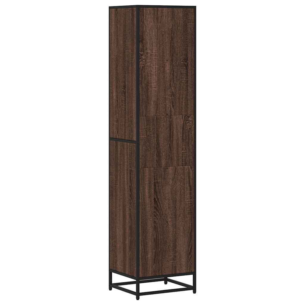Bokhylle brun eik 40x35x170,5 cm konstruert tre