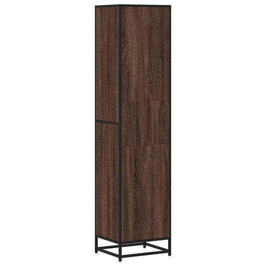 Bokhylle brun eik 40x35x170,5 cm konstruert tre