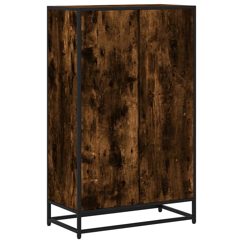 Bokhylle røkt eik 65,5x33x107,5 cm konstruert tre