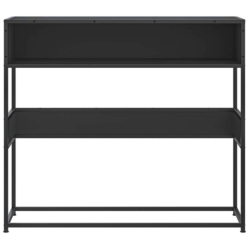 Konsollbord svart 90x35x80 cm konstruert tre