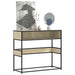 Konsollbord sonoma eik 90x35x80 cm konstruert tre