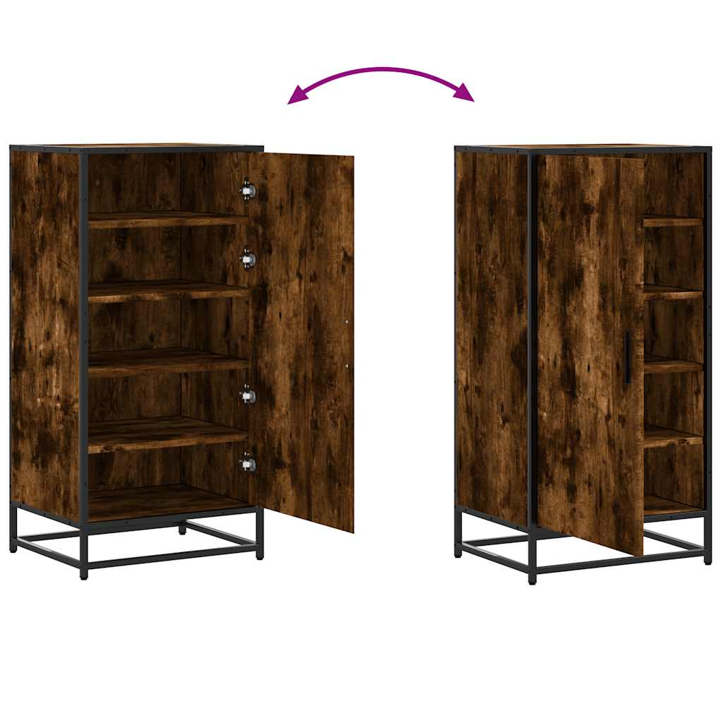 Skohylle røkt eik 48x38x97,5 cm konstruert tre
