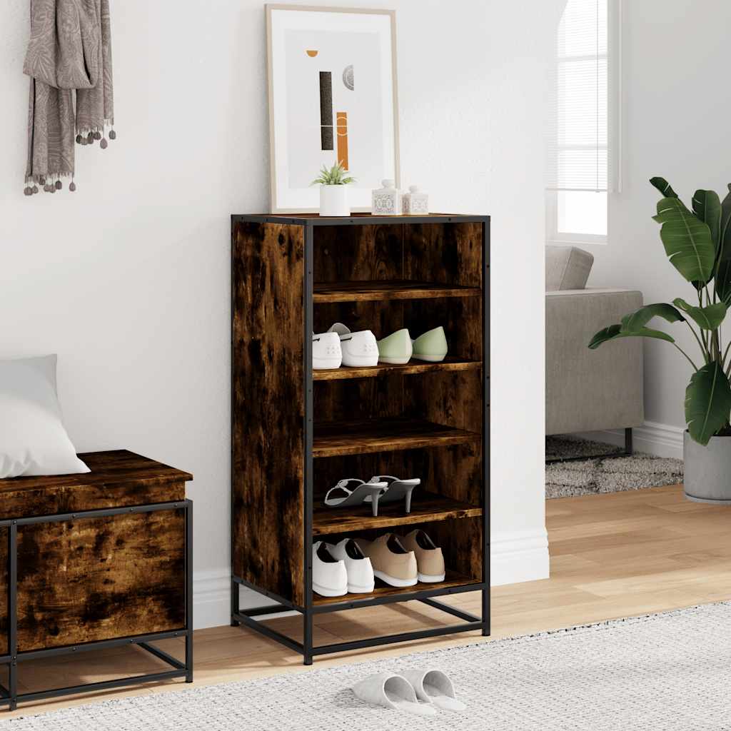 Skohylle røkt eik 48x38x97,5 cm konstruert tre