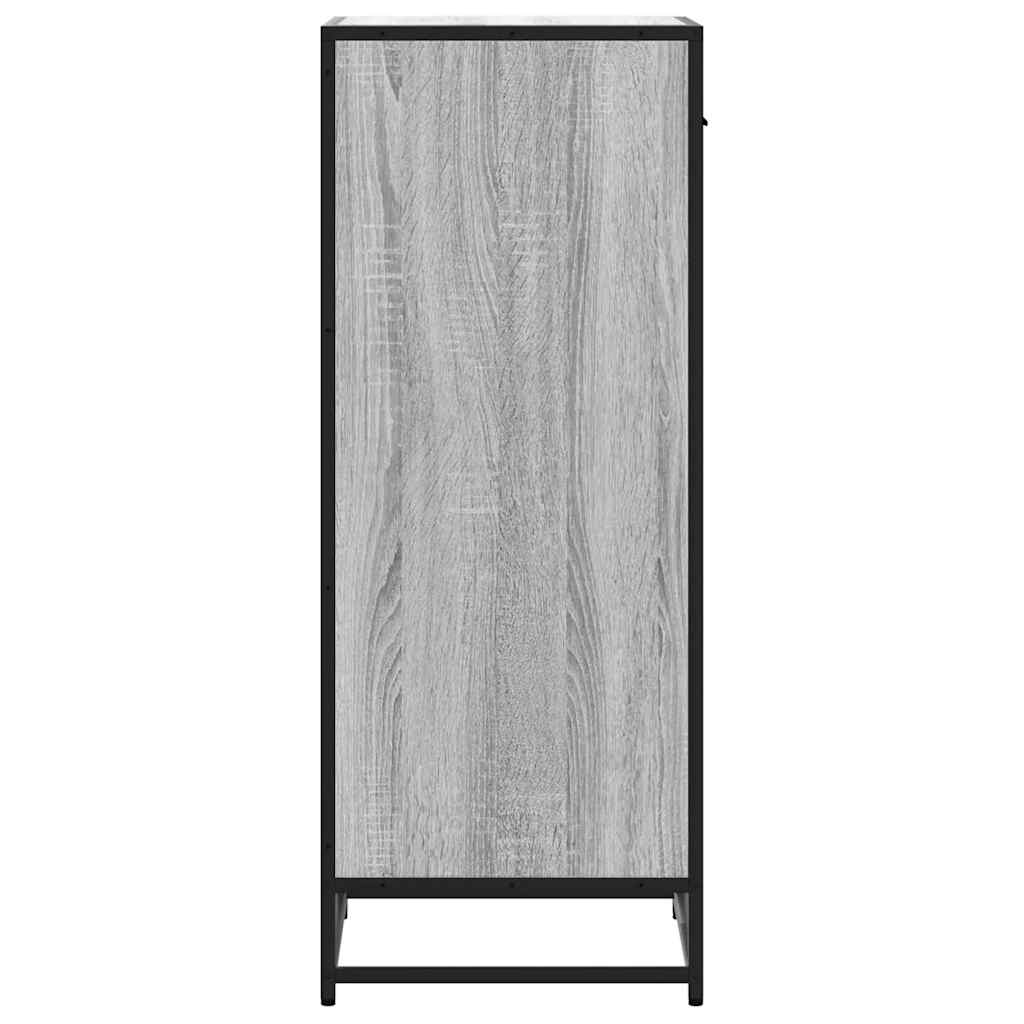 Skohylle grå sonoma 48x38x97,5 cm konstruert tre