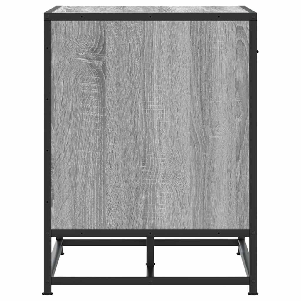 Skobenk grå sonoma 60x40x53,5 cm konstruert tre og metall