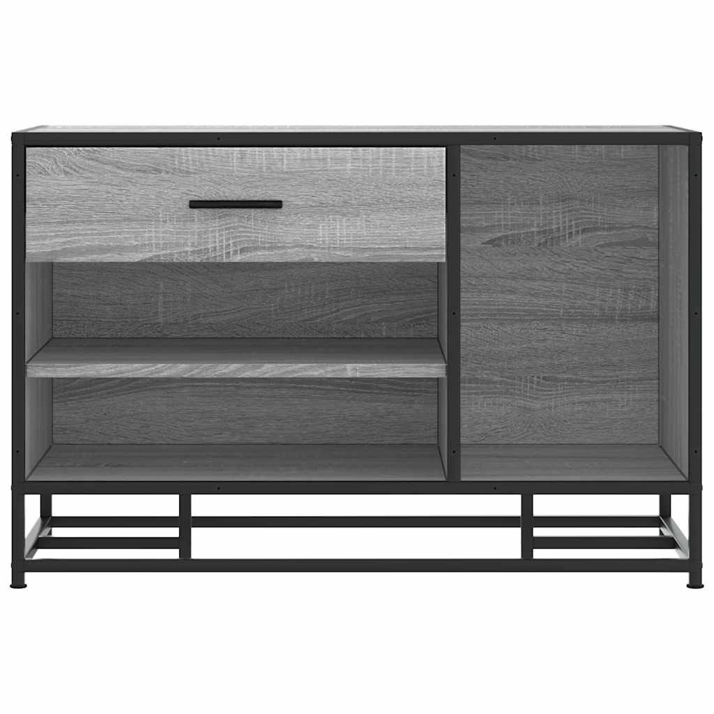 Skobenk grå sonoma 80x40x53,5 cm konstruert tre og metall