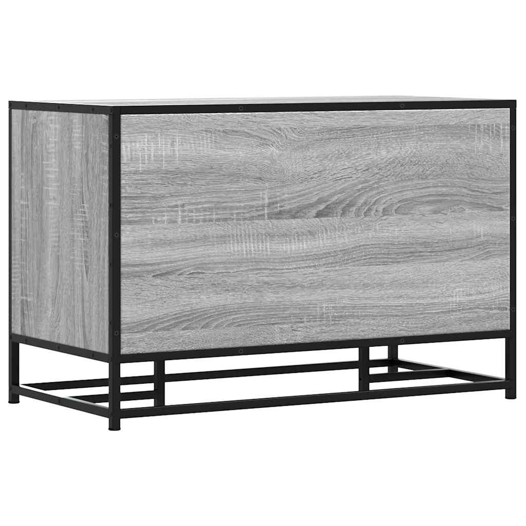 Skobenk grå sonoma 80x40x53,5 cm konstruert tre og metall