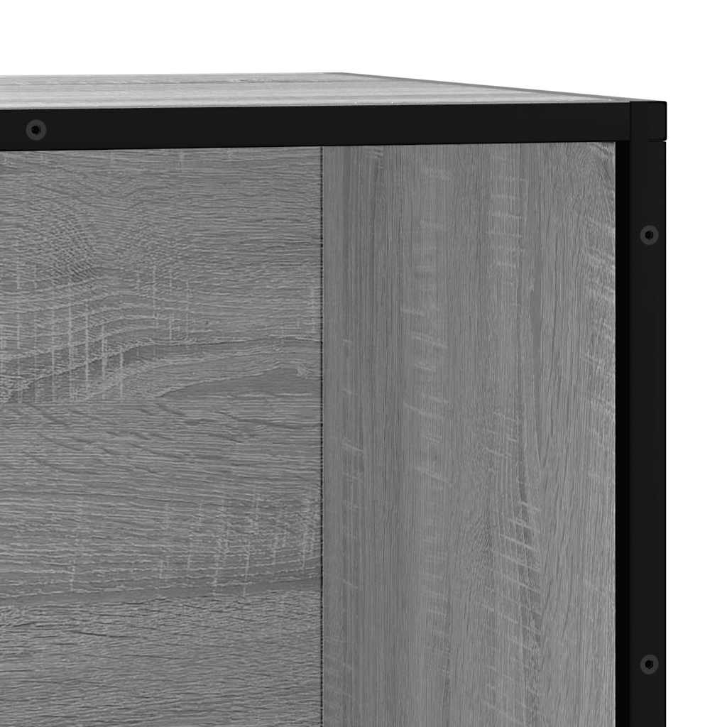 Skobenk grå sonoma 80x40x53,5 cm konstruert tre og metall